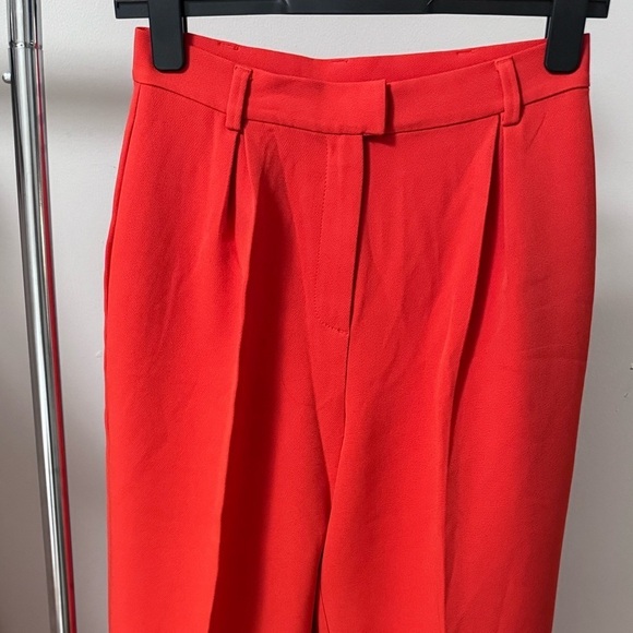 COLLUSION Tailored Straight Leg Red Pants in Size 4 - Picture 10 of 13